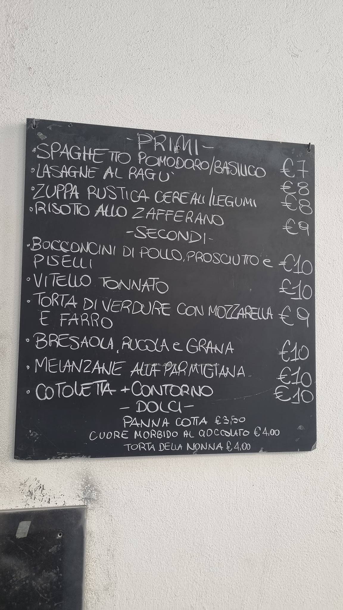 Menu di Caffè Giobatta - Piazza Mazzini 