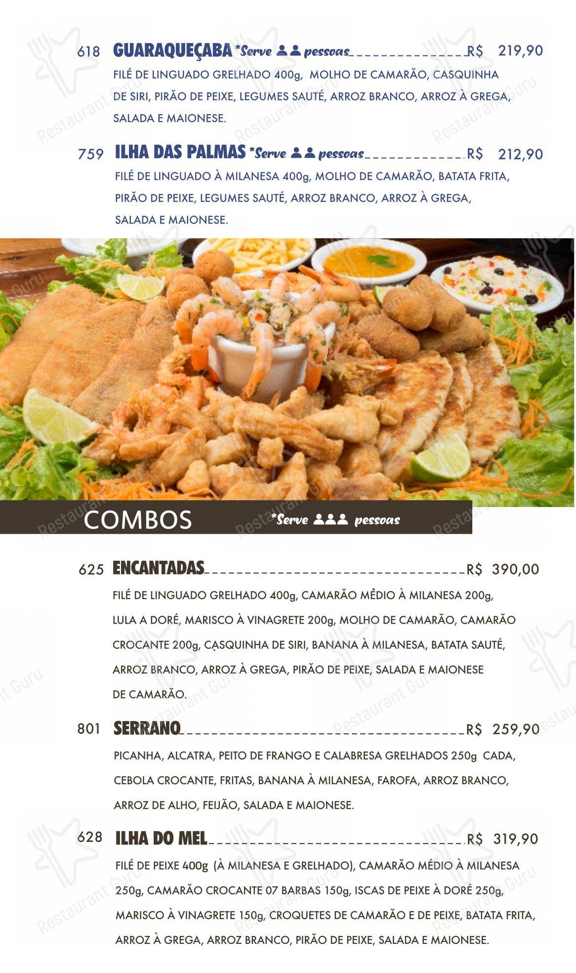 Menu para Pilequinho Restaurante restaurante