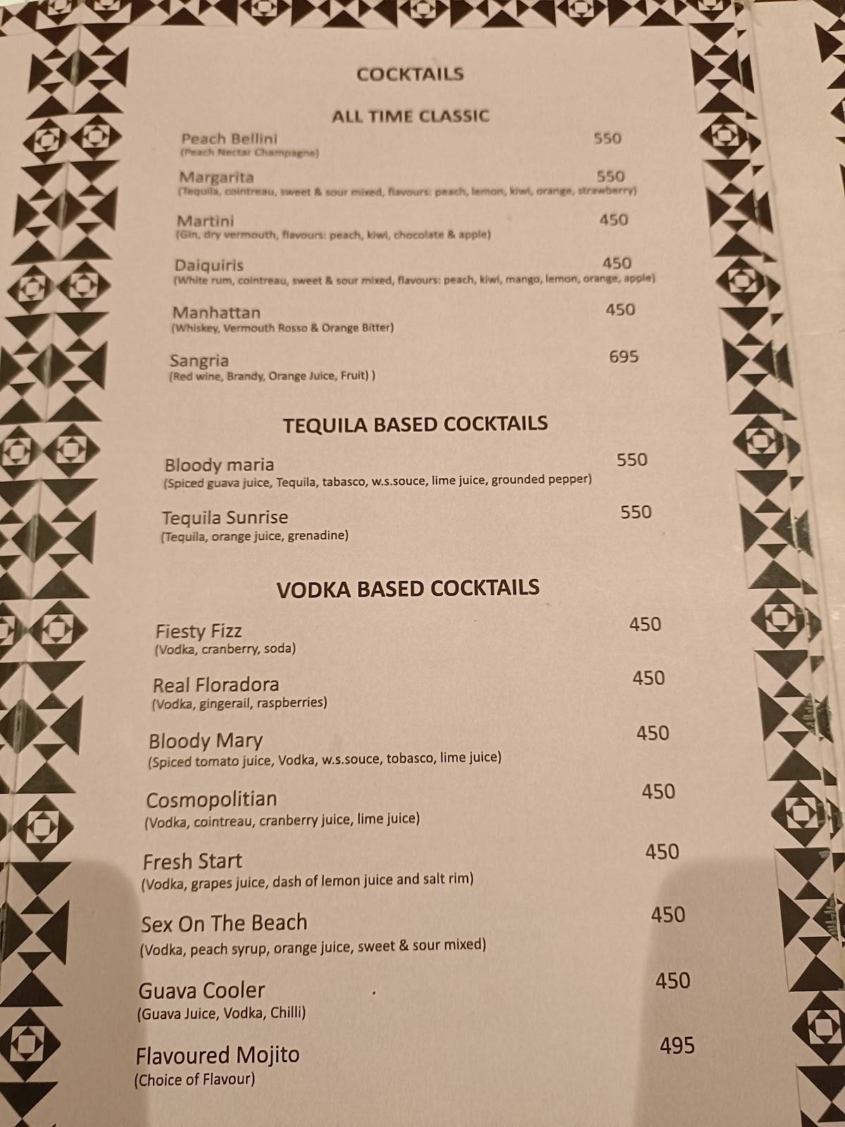 Pindi Restaurant Delhi menu