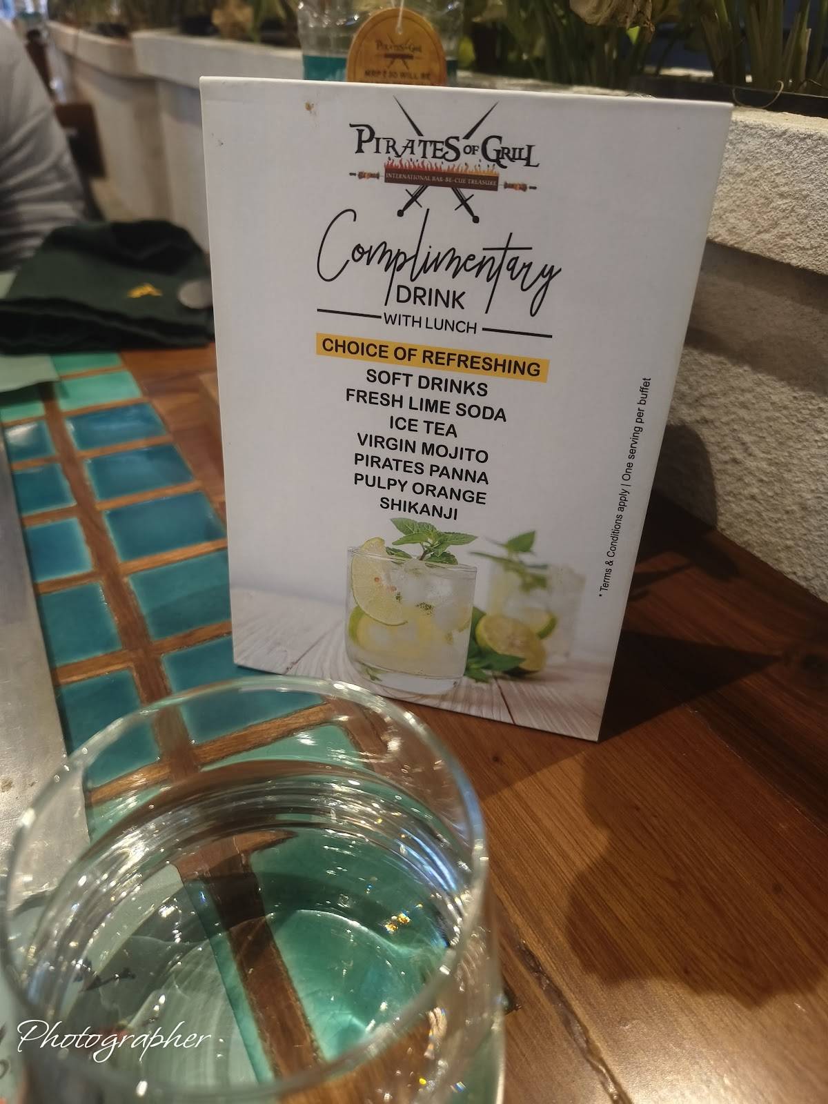 Pirates Of Grill menu