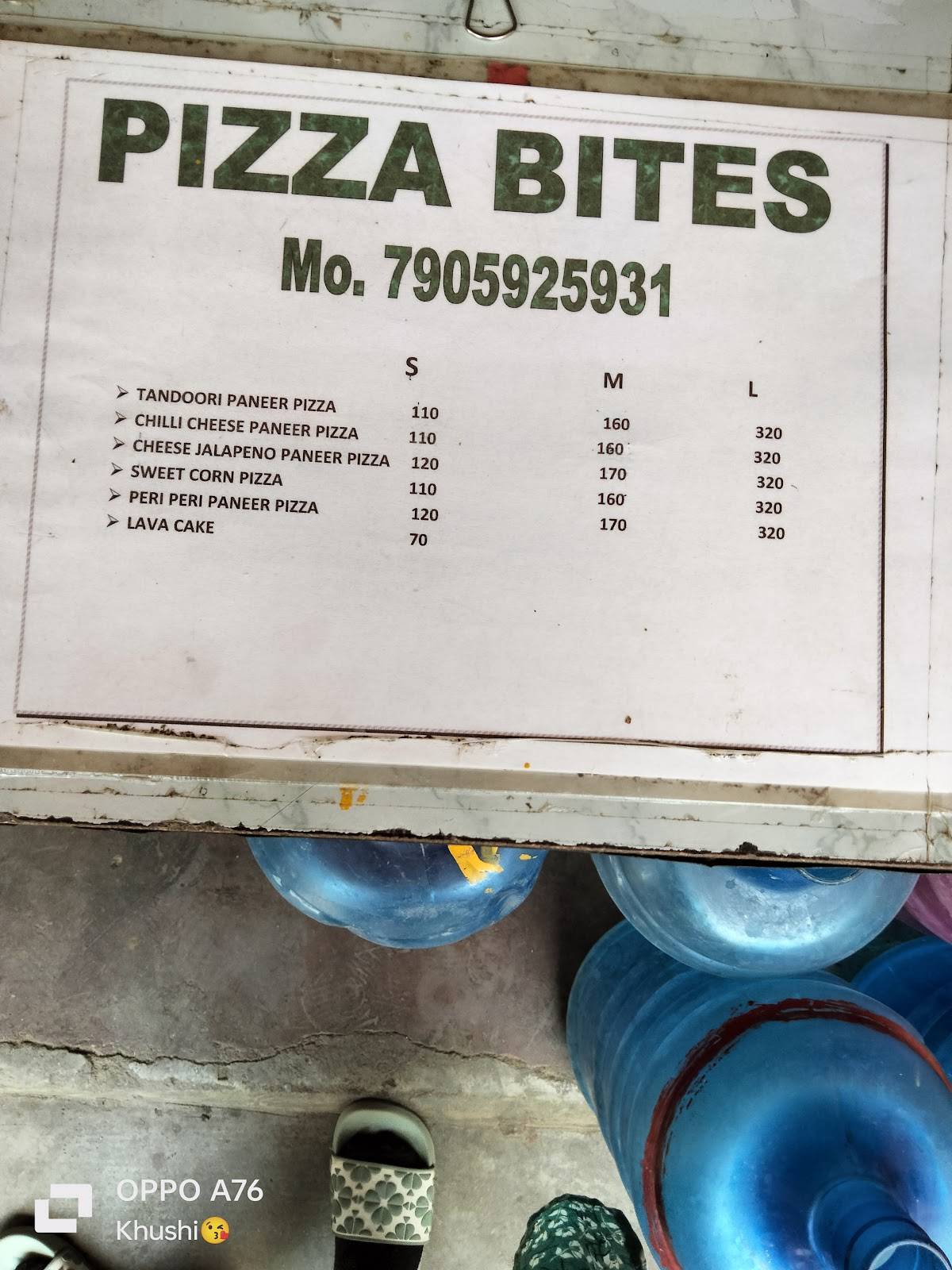Pizza Bites menu