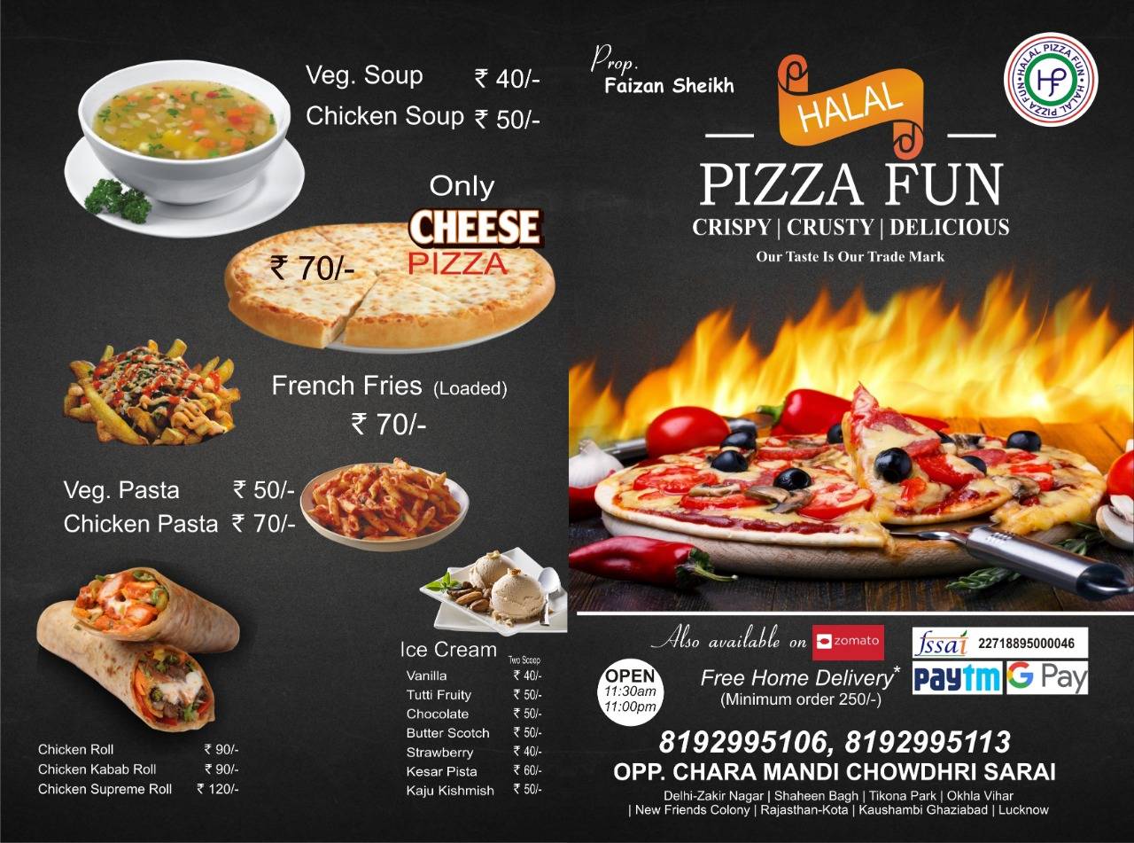Pizza Fun Sambhal Sambhal menu