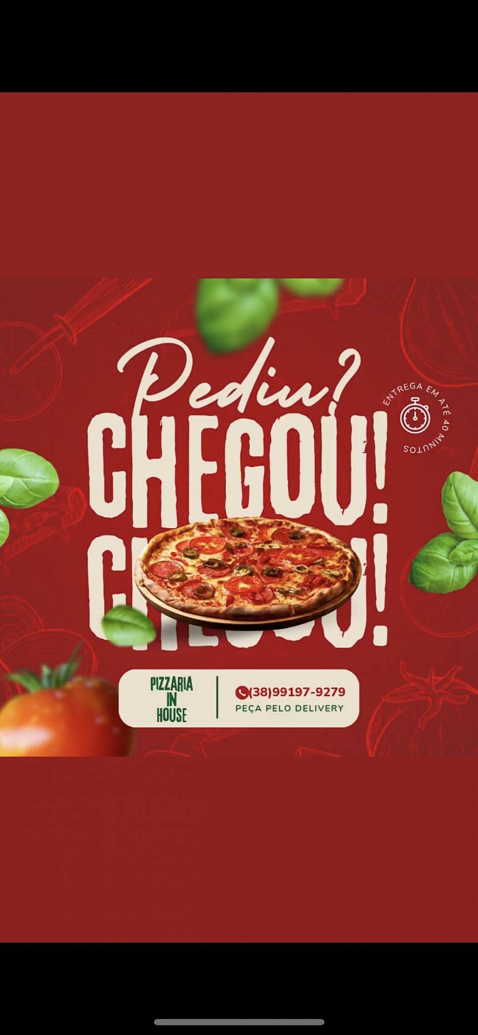 Pizza IN House cardápio