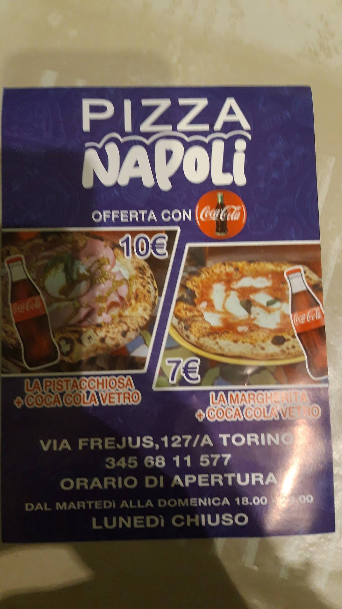 Menu di Pizza Napoli 