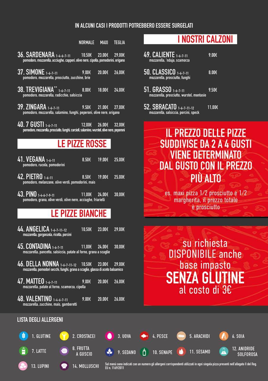 Menu di Pizza Samu 