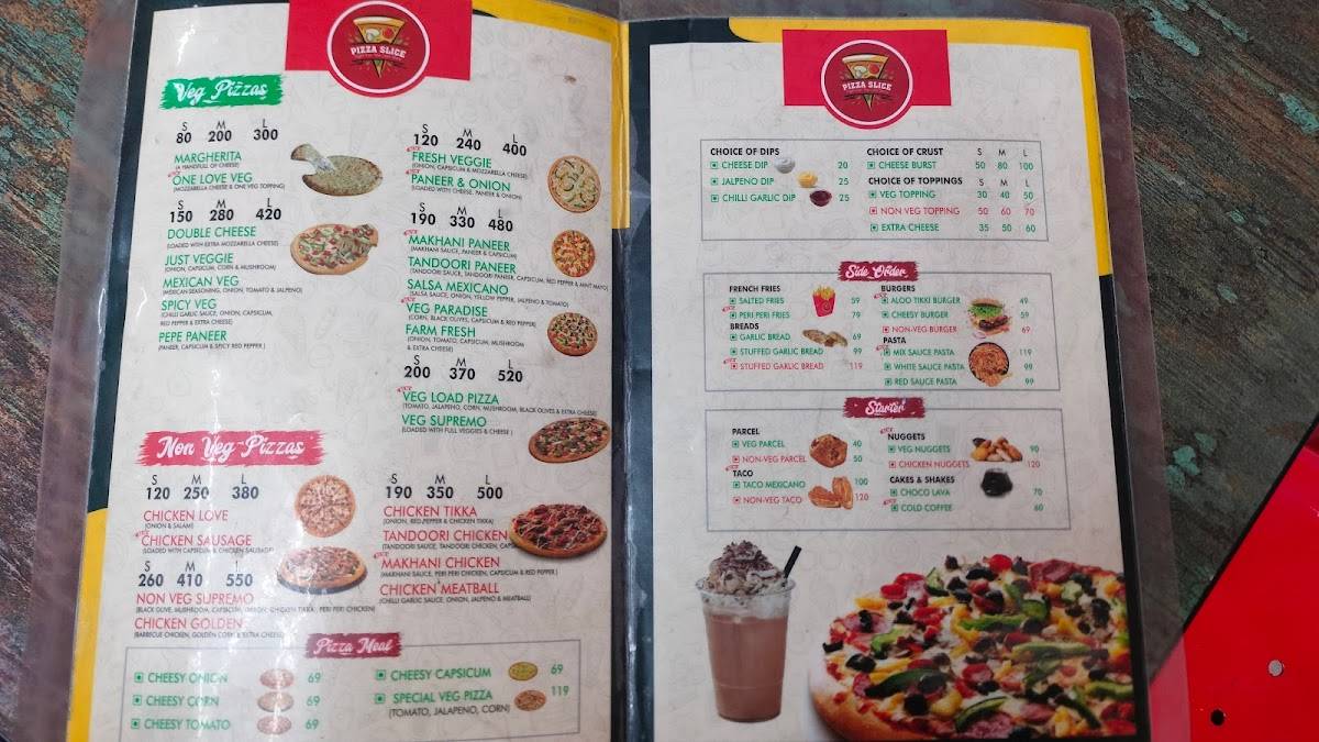 Pizza Slice menu