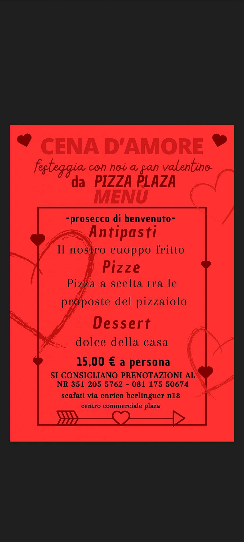 Menu di PizzaPlaza 