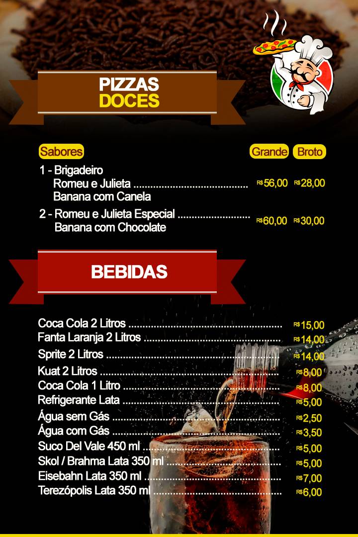 Pizzaria Florença cardápio