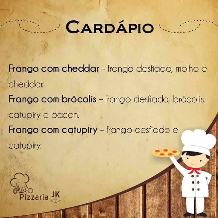 Pizzaria JK cardápio