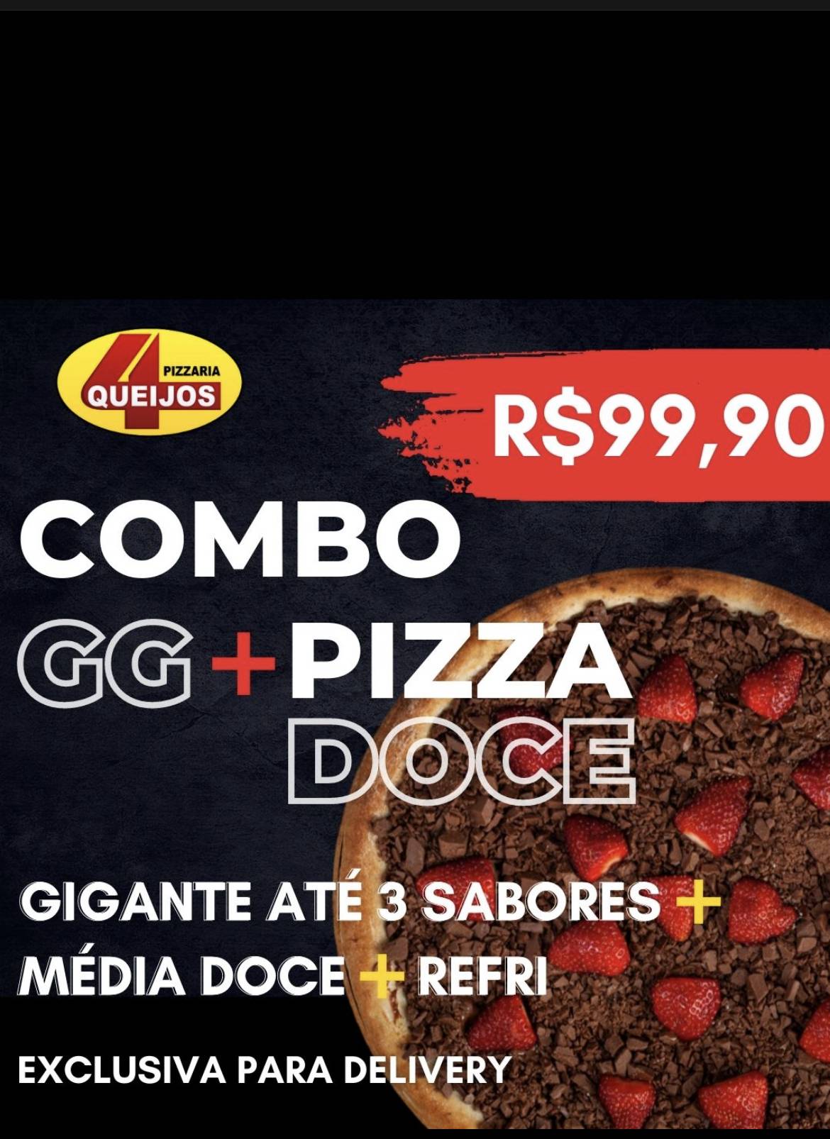 Pizzaria Quatro Queijos cardápio