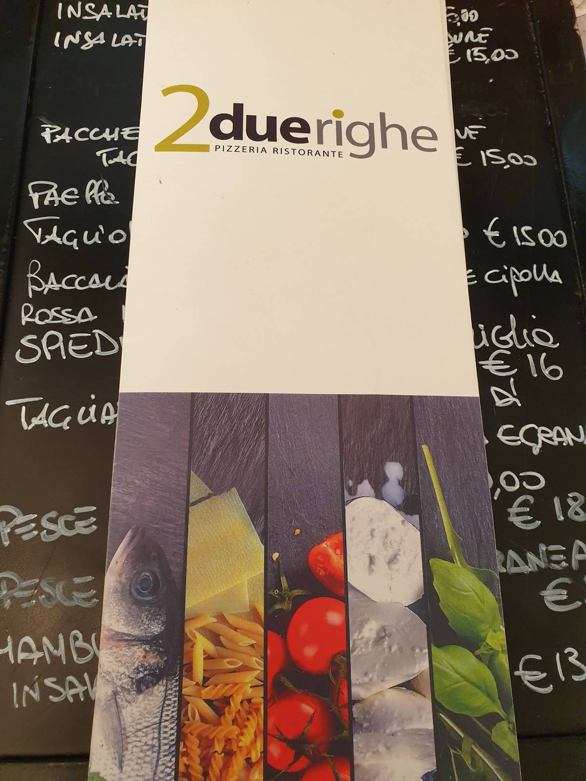 Menu di Pizzeria 2due righe 