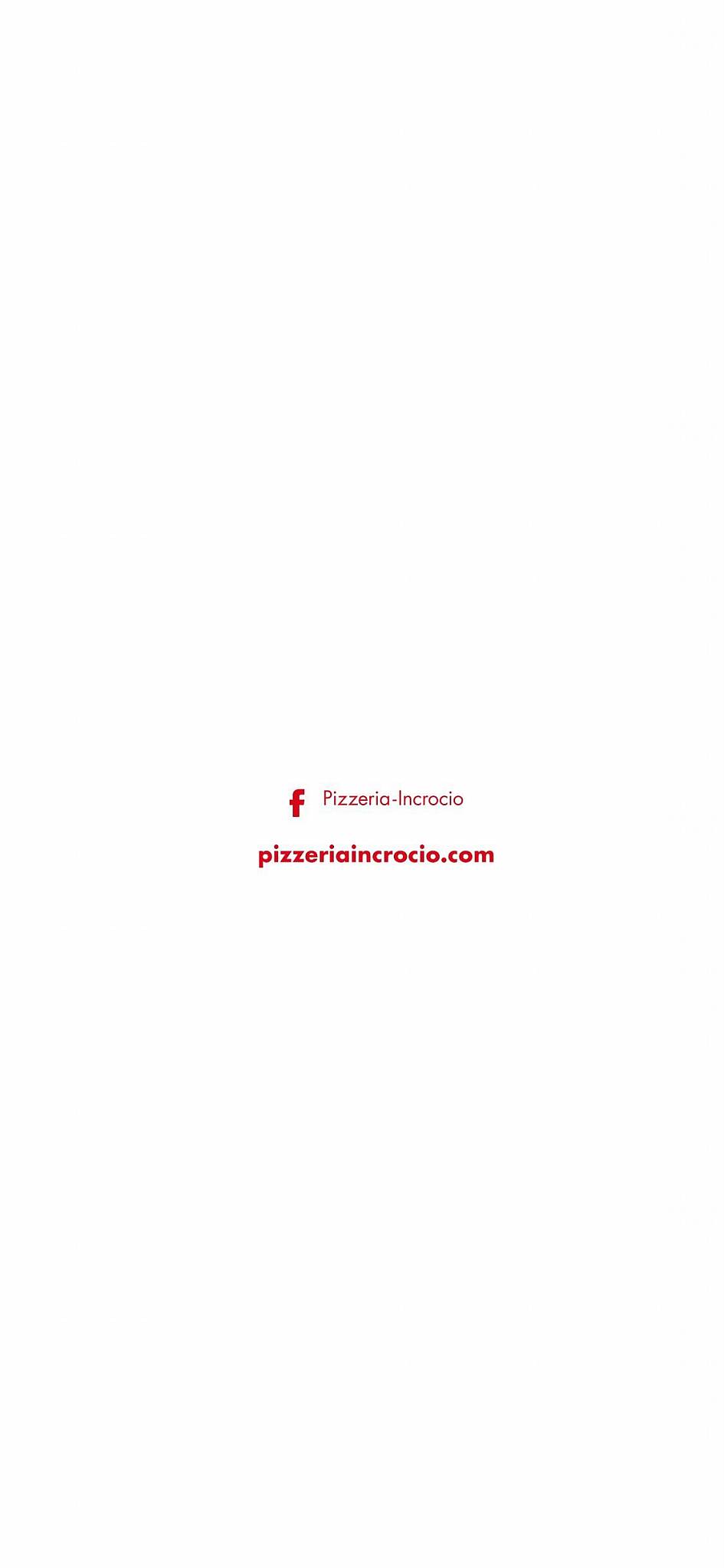 Menu di Pizzeria All'incrocio 