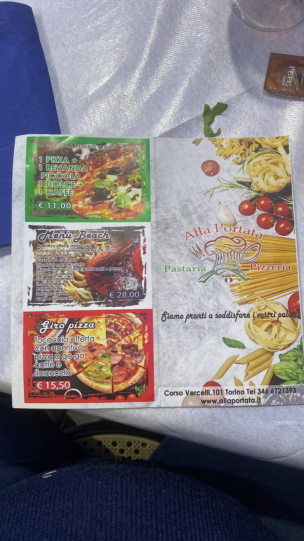 Menu di Alla Portata 
