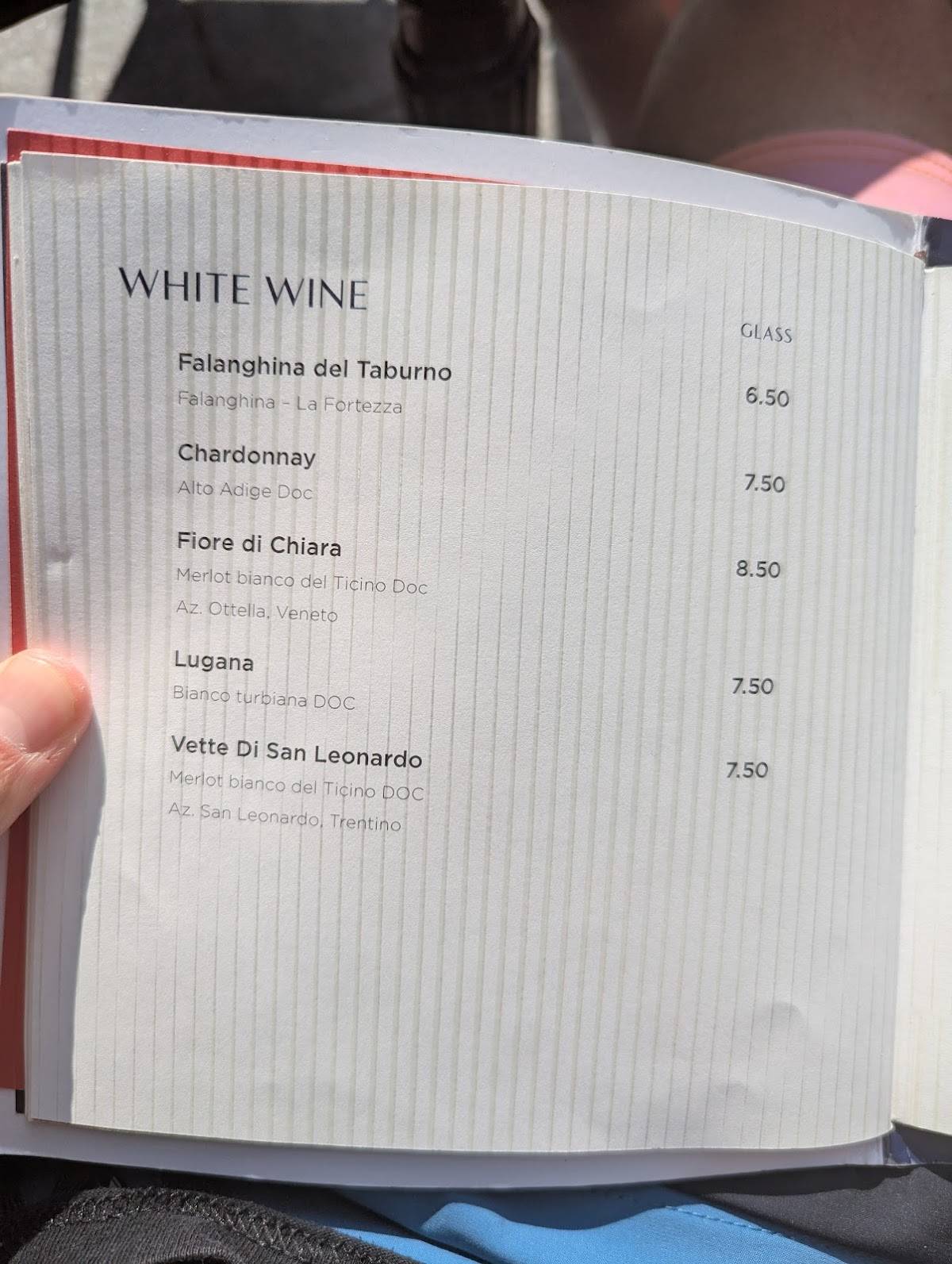 Menu di Bar Ristorante Olimpia 1845 