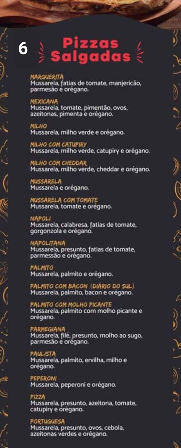 Dom Marco Pizzaria cardápio