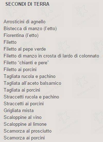 Menu di I Mascalzoni 