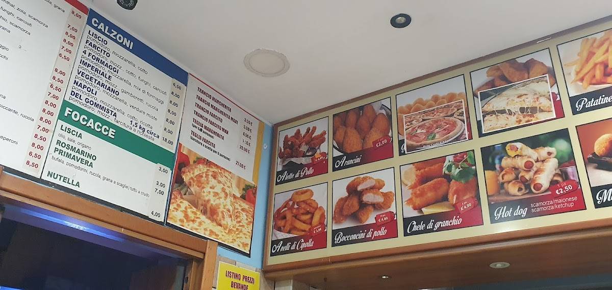 Menu di Pizzeria L'Angolo 