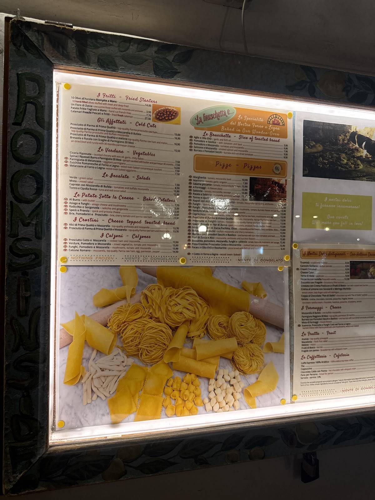 Menu di La Bruschetta e… (Via Veneto) 