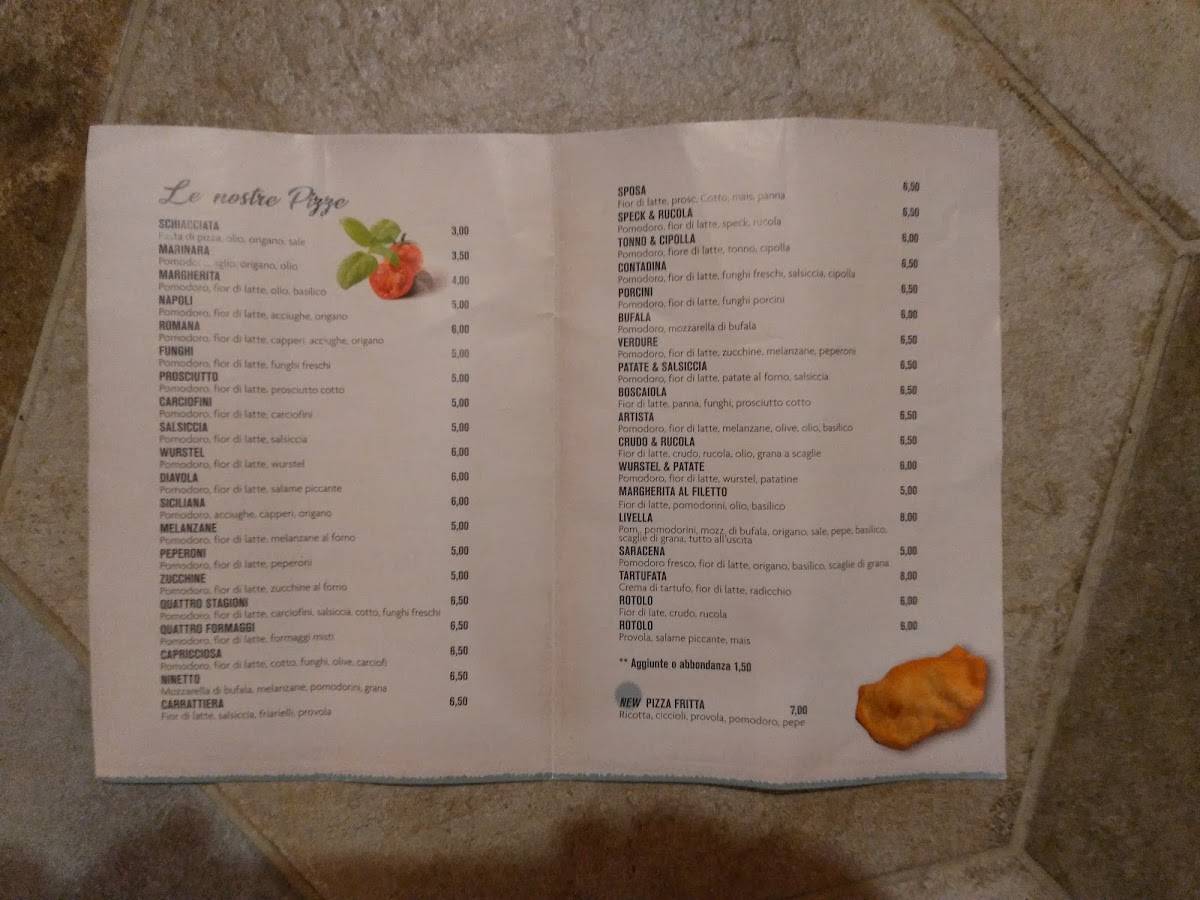 Menu di Pizzeria La Livella 