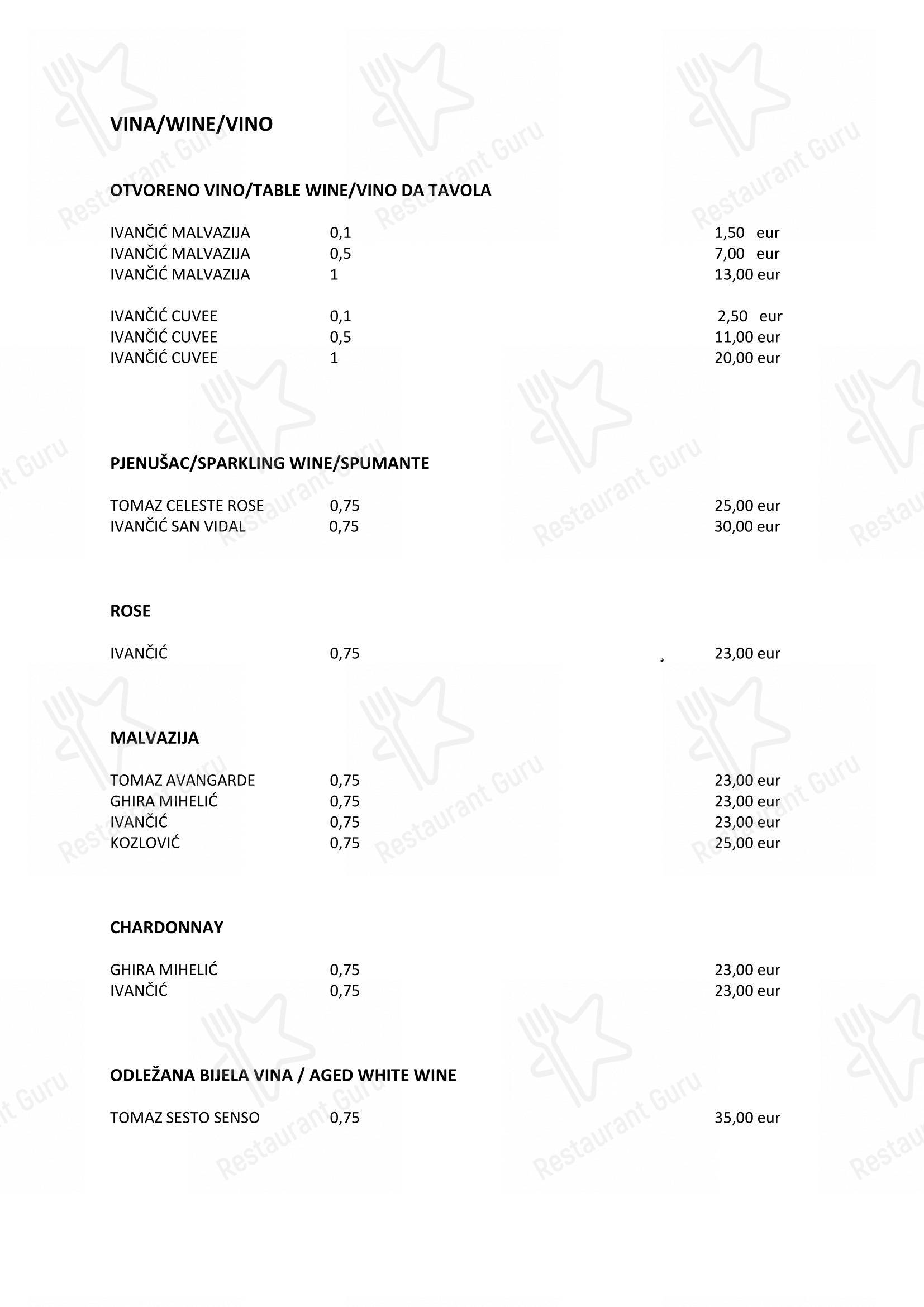 Menu per Pizzeria Laco in Cittanova