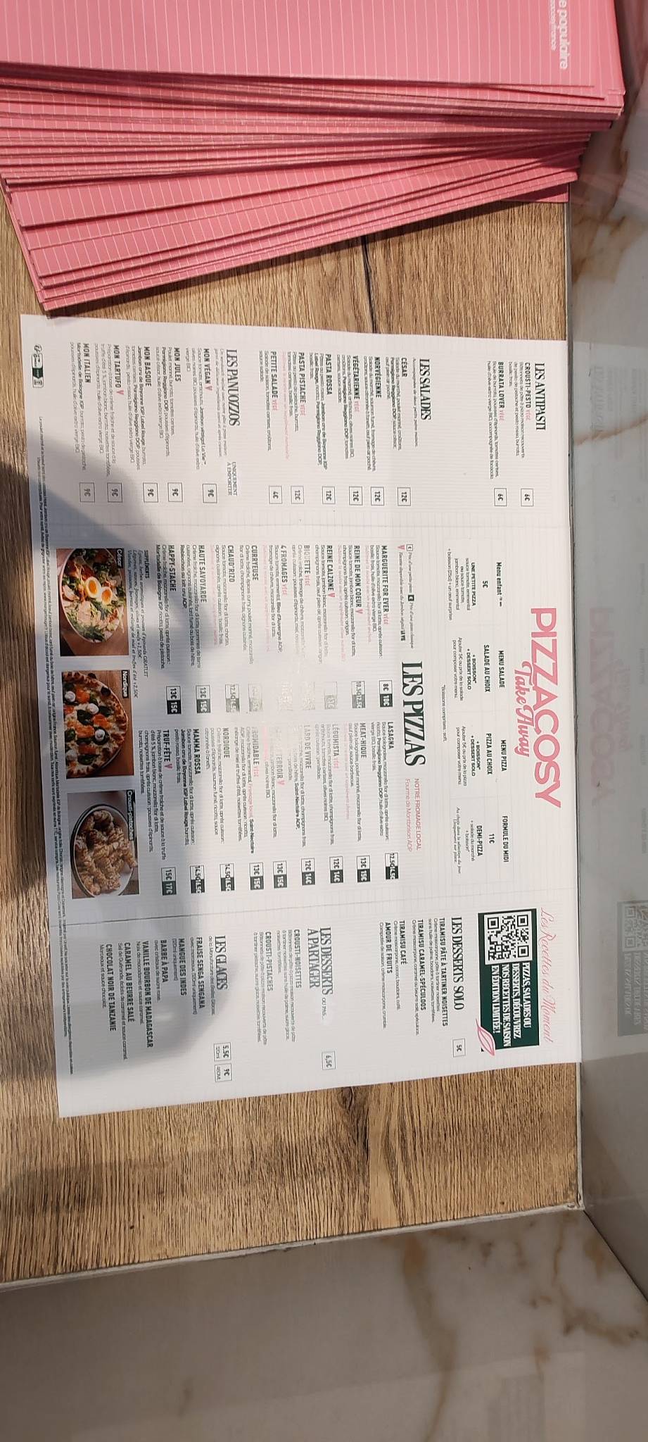 Menu de Pizza Cosy