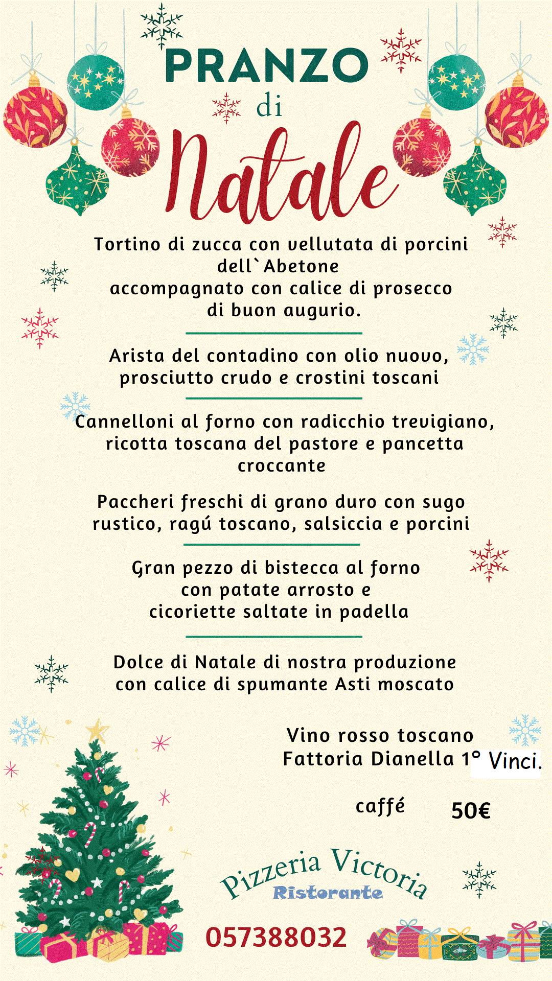 Menu di Pizzeria -Ristorante - Victoria 