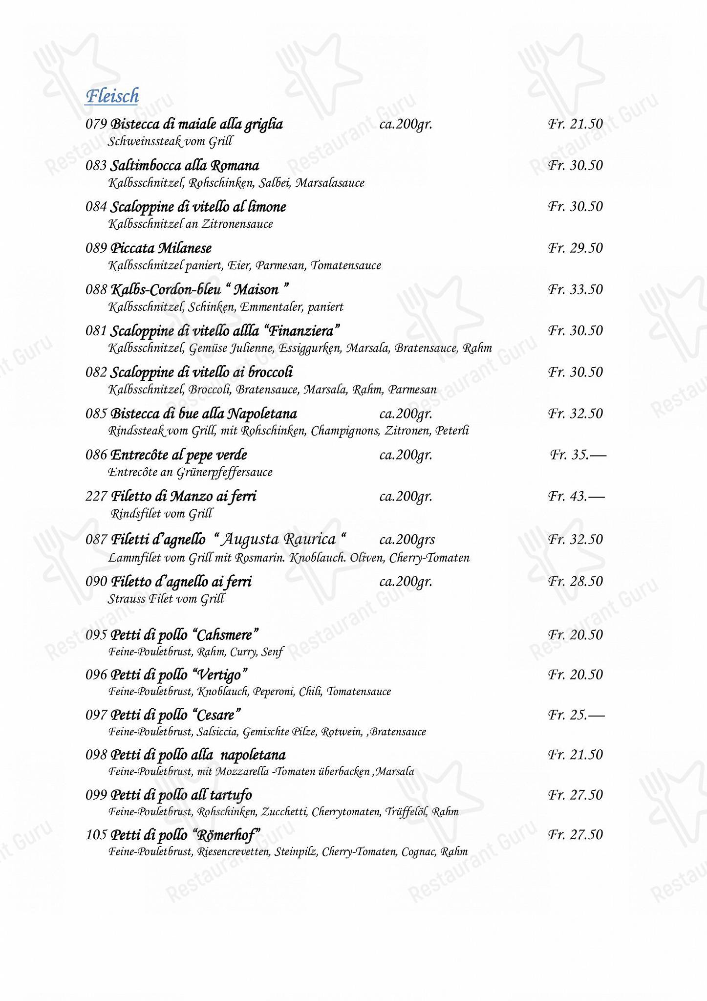 Boronia Catering Menu Pack per Römerhof Augst in Augst