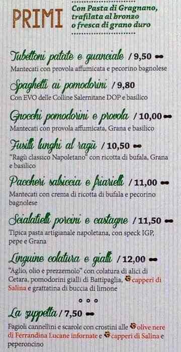 Menu di Rossopomodoro Largo La Foppa 