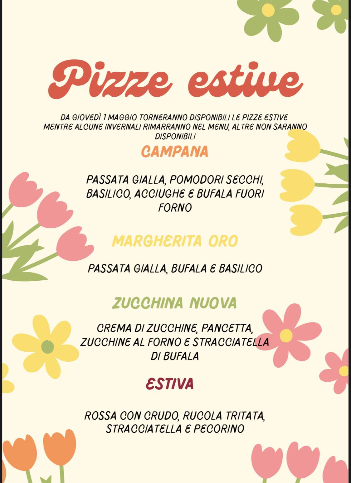 Menu di Pizzeria Santa Lucia 2 