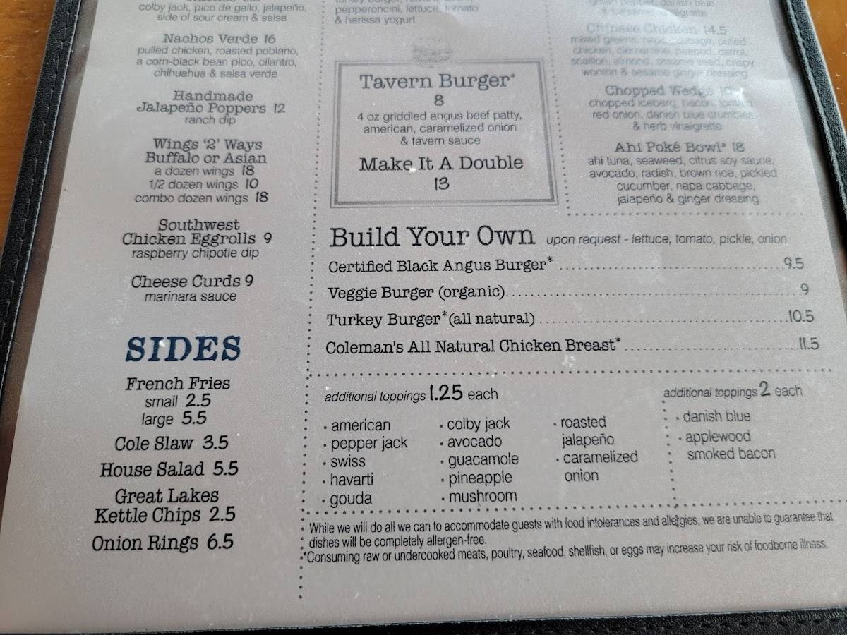 Menu at The Stray Dog Bar & Grill, New Buffalo