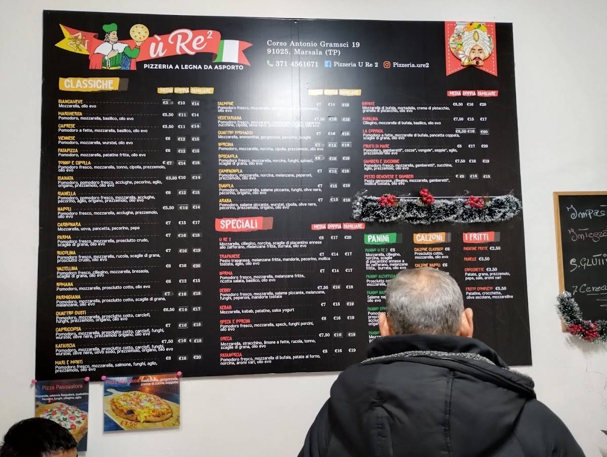 Menu di Pizzeria Ù re 
