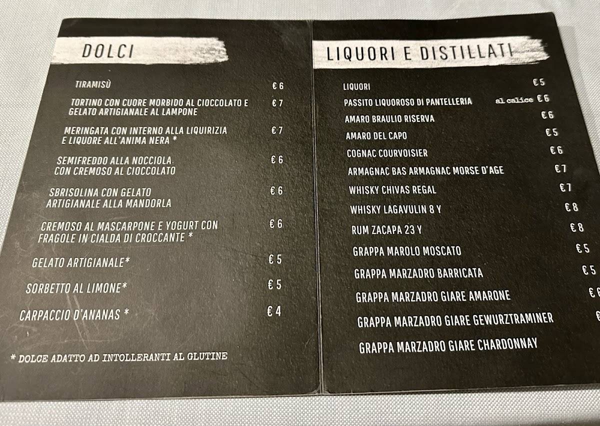 Menu di Pizzeria con cucina Da Sandro 