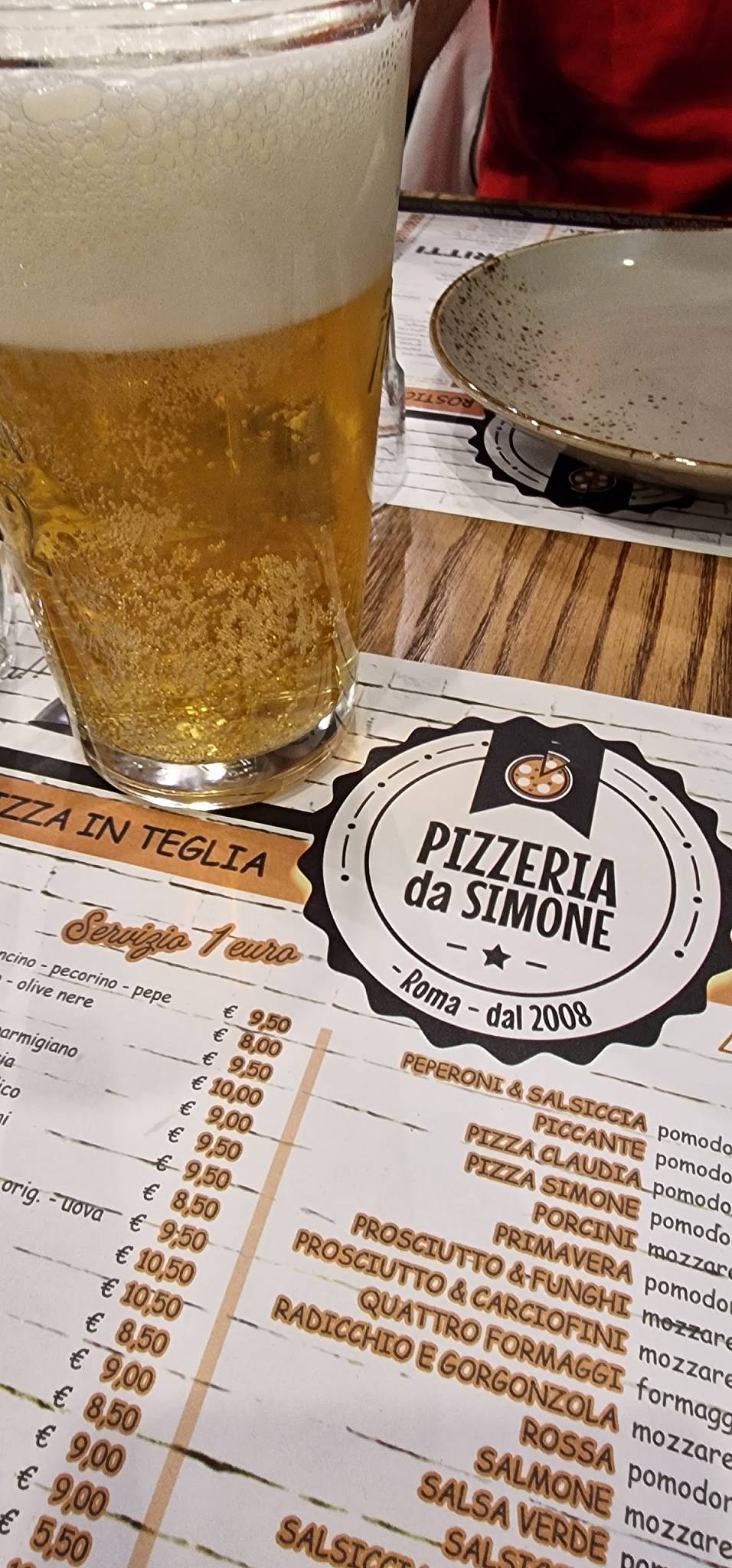 Menu di Pizzeria da Simone Ruga 