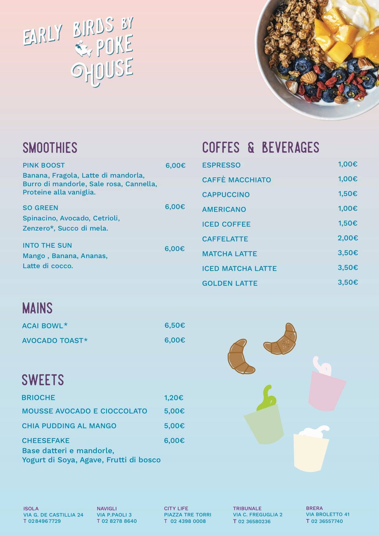 Menu di Poke House - Isola 