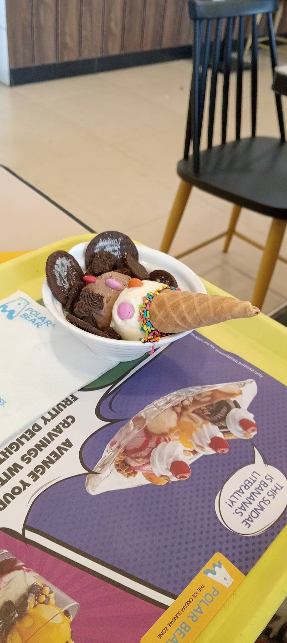 Polar Bear Ice Cream Sundaes - Hunsur menu