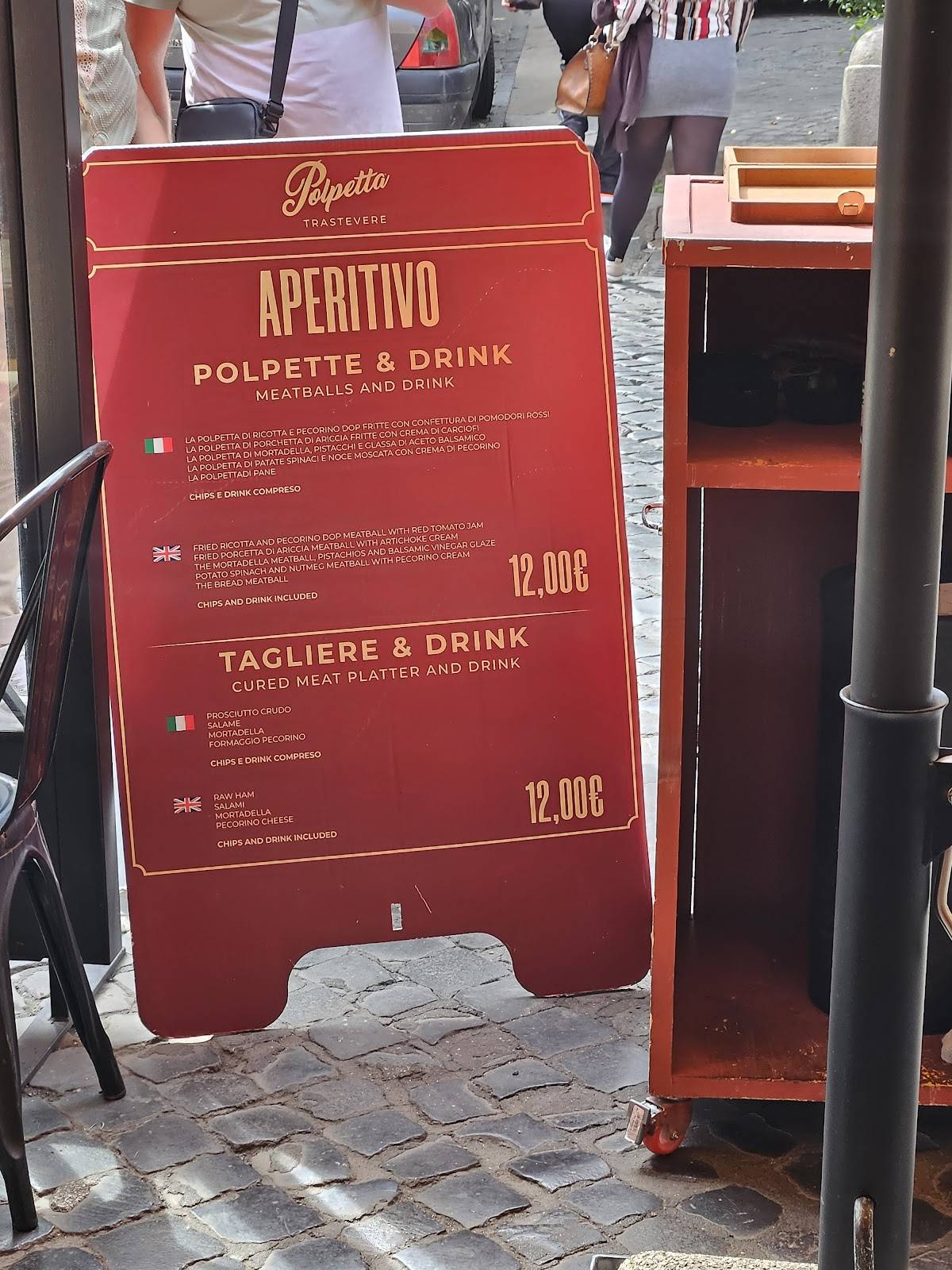 Menu di Polpetta Trastevere 
