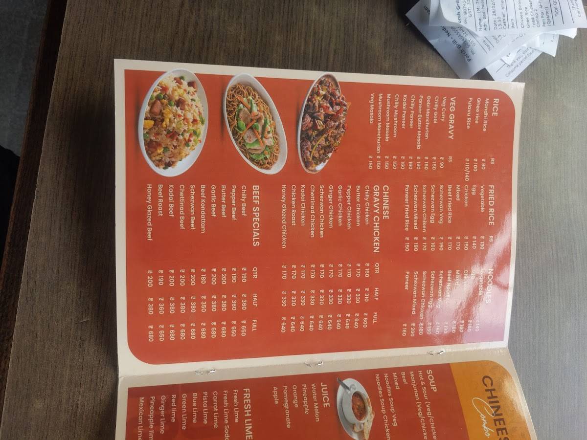 Porch Grill Nedumkandam menu