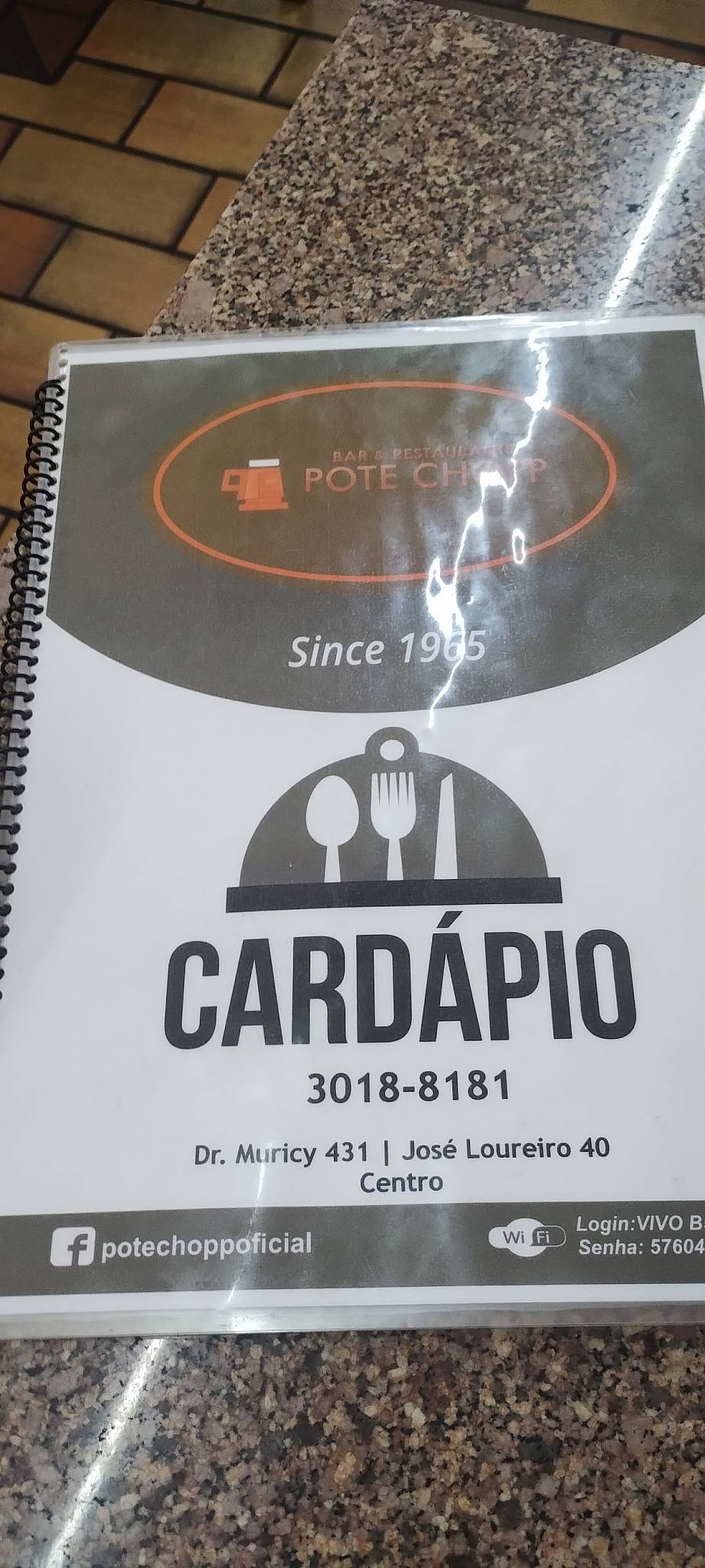 Pote Chopp cardápio