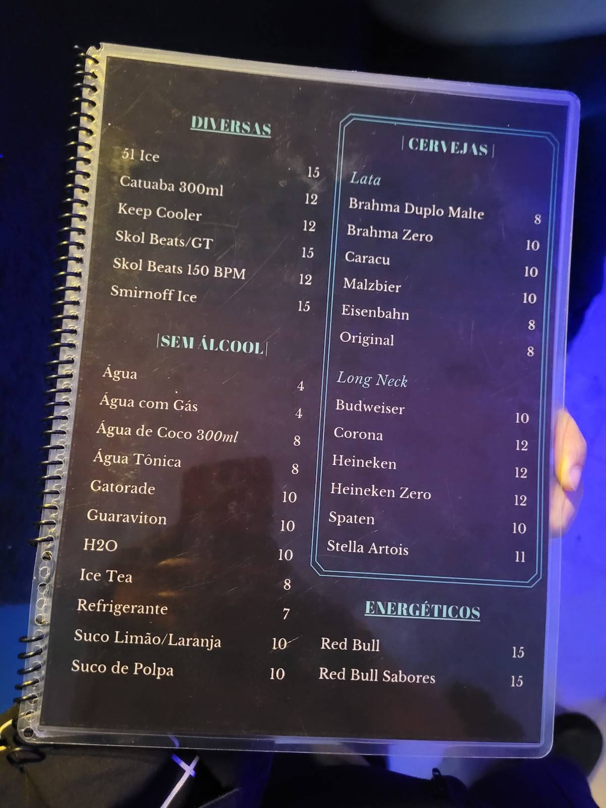 Área 51 Bar & Snooker cardápio