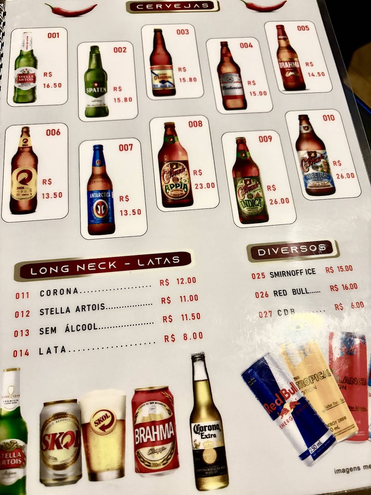 Bar Chocolate com Pimenta cardápio