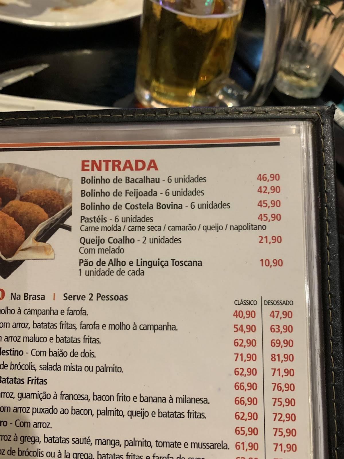 Botequim Gato Preto cardápio