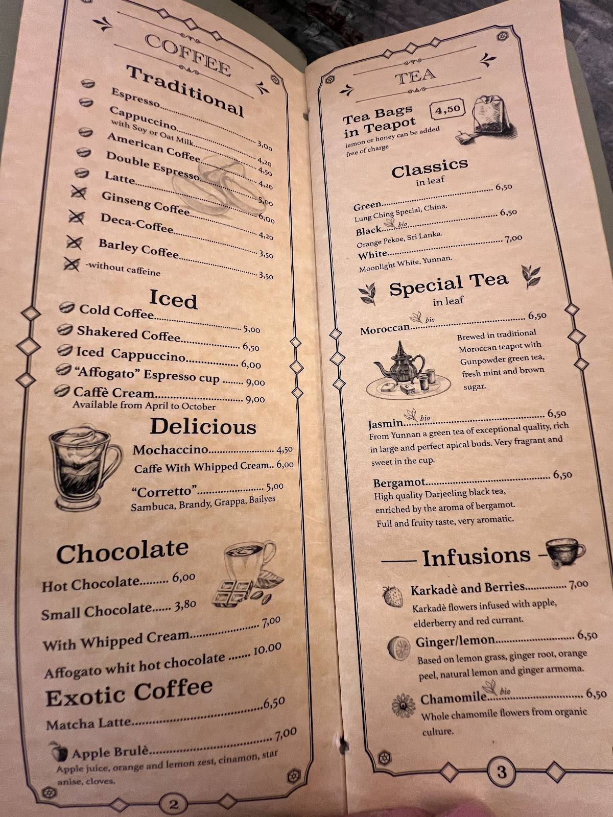 Menu di Caffè San Firenze 