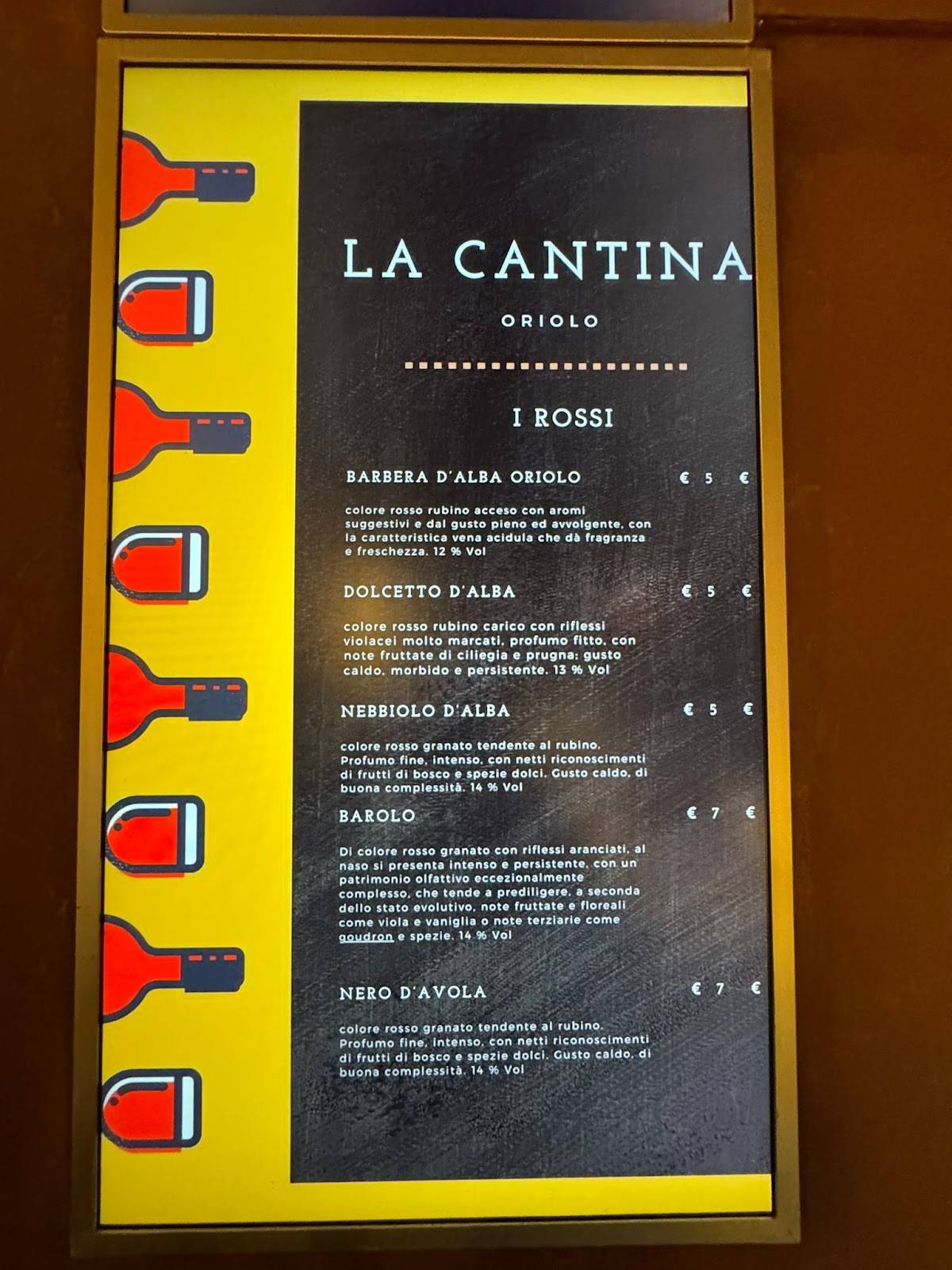 Menu di Caffe' Verdi 