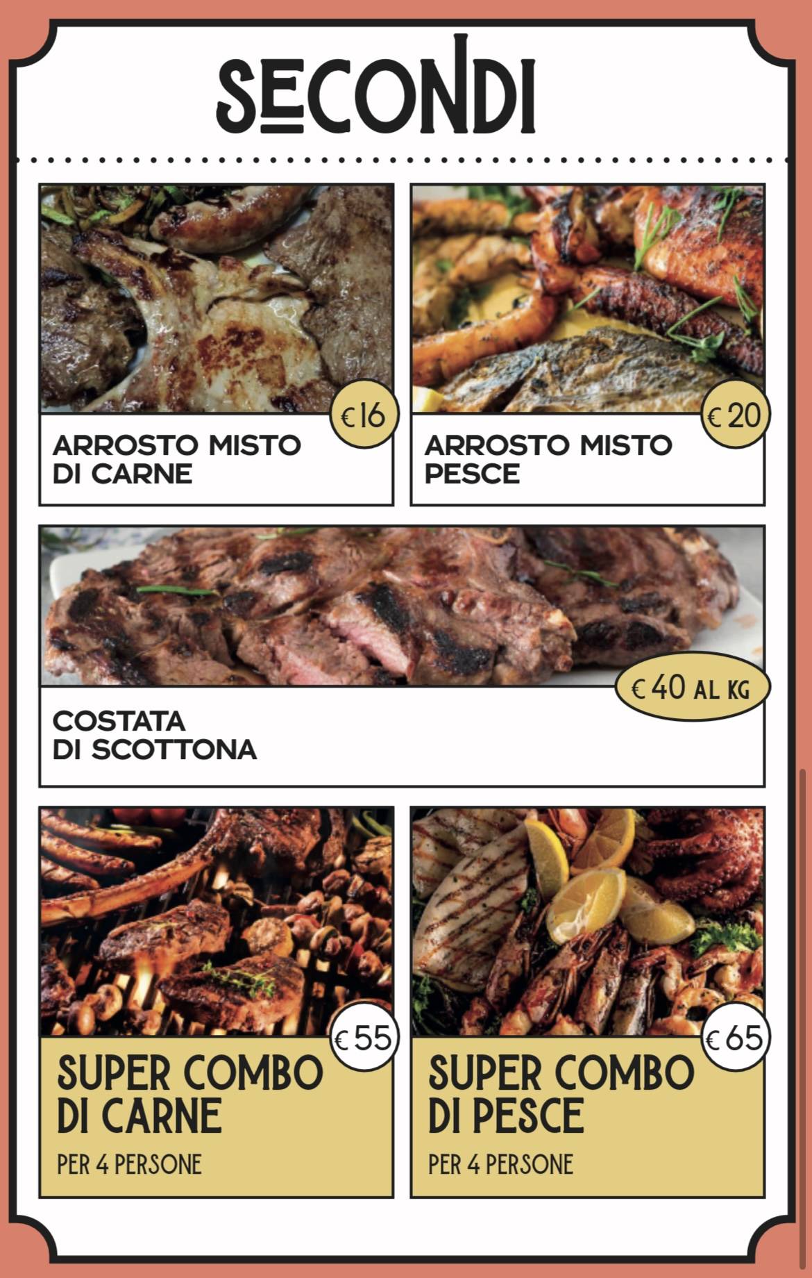 Menu di AMORELLI - Restaurant Cocktail Bar 