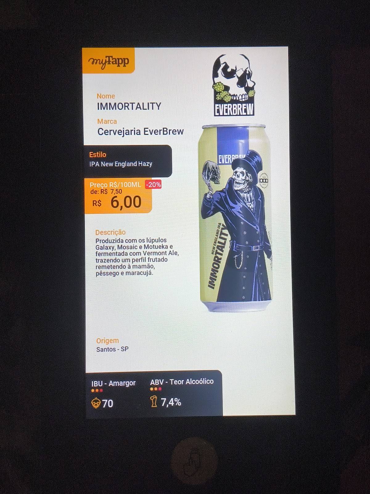 Everpub - Cervejaria Everbrew cardápio