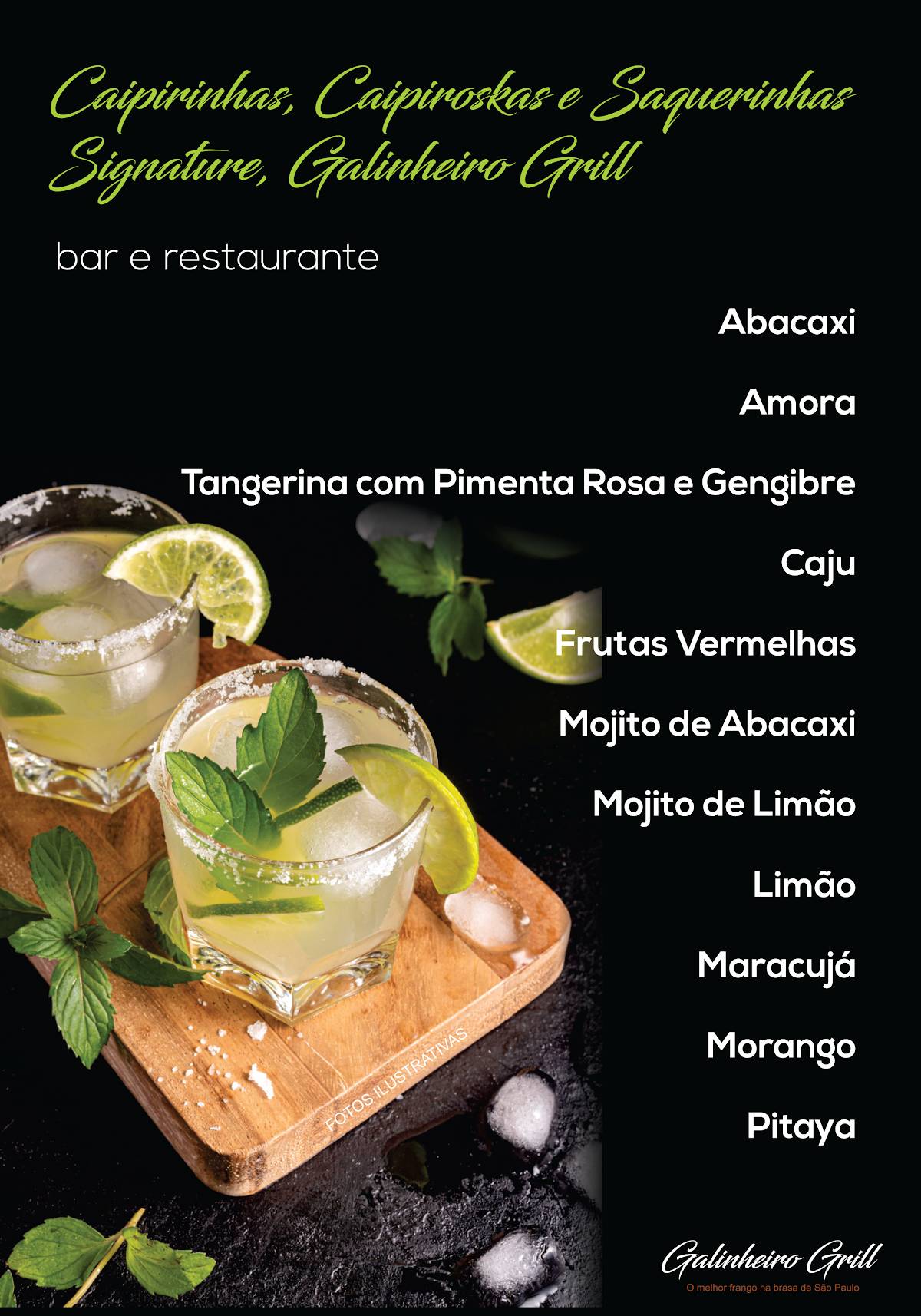 Galinheiro Grill cardápio