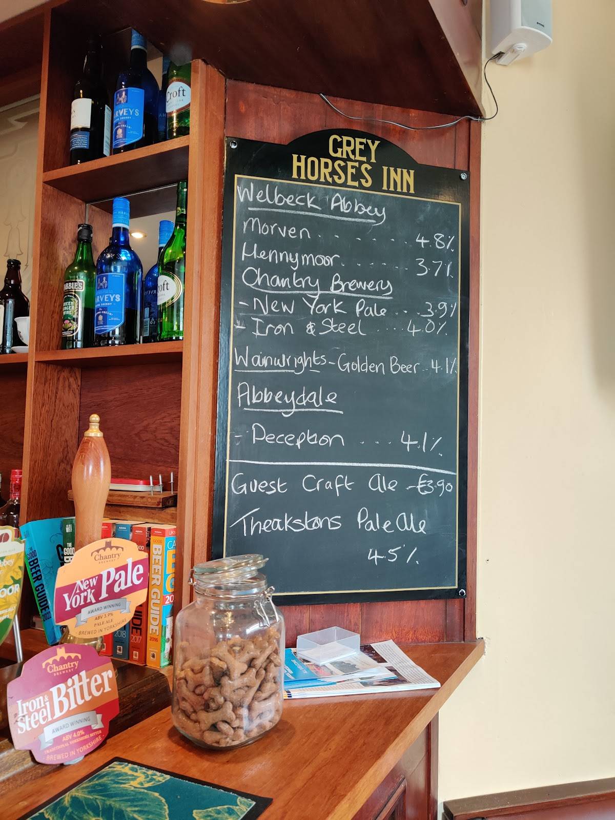 Menu at Grey Horses Inn pub & bar, Worksop