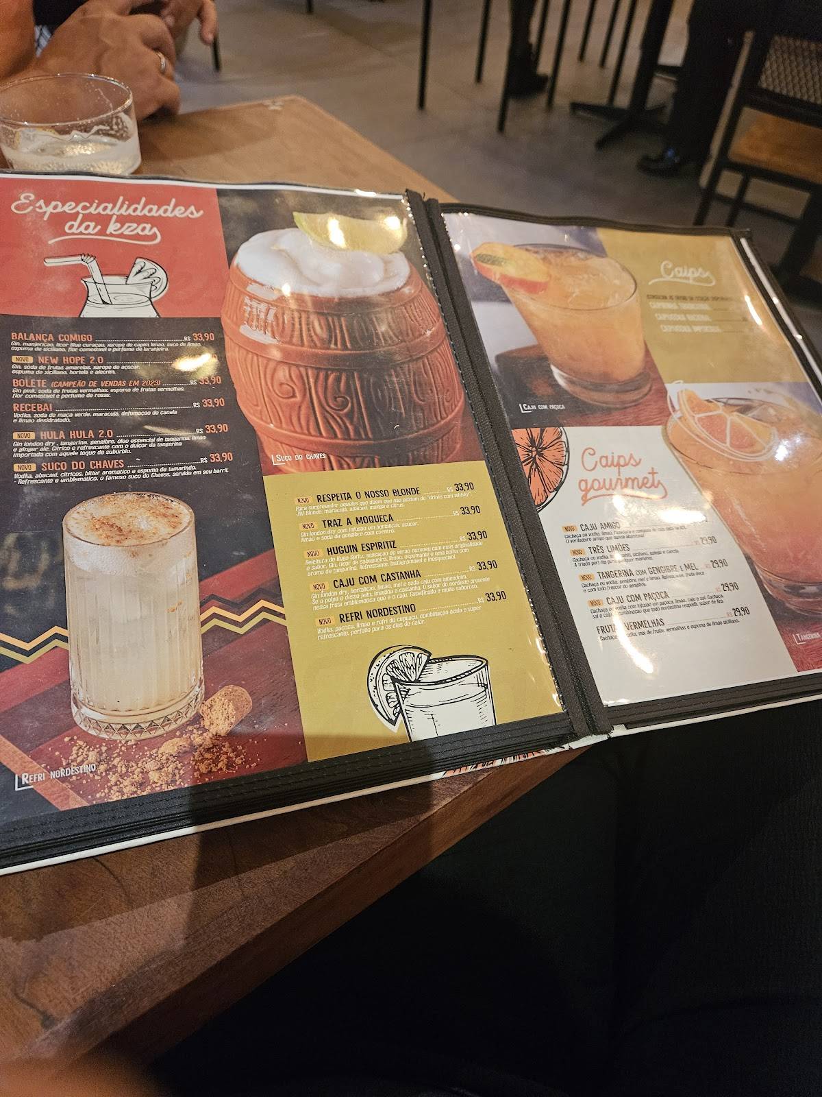 KZA Gastro bar cardápio