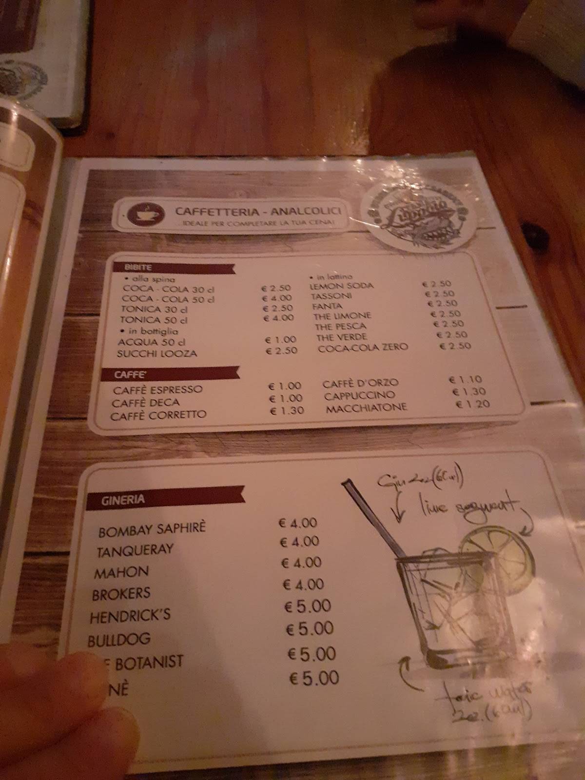 Menu di Tana del Luppolo - Lendinara