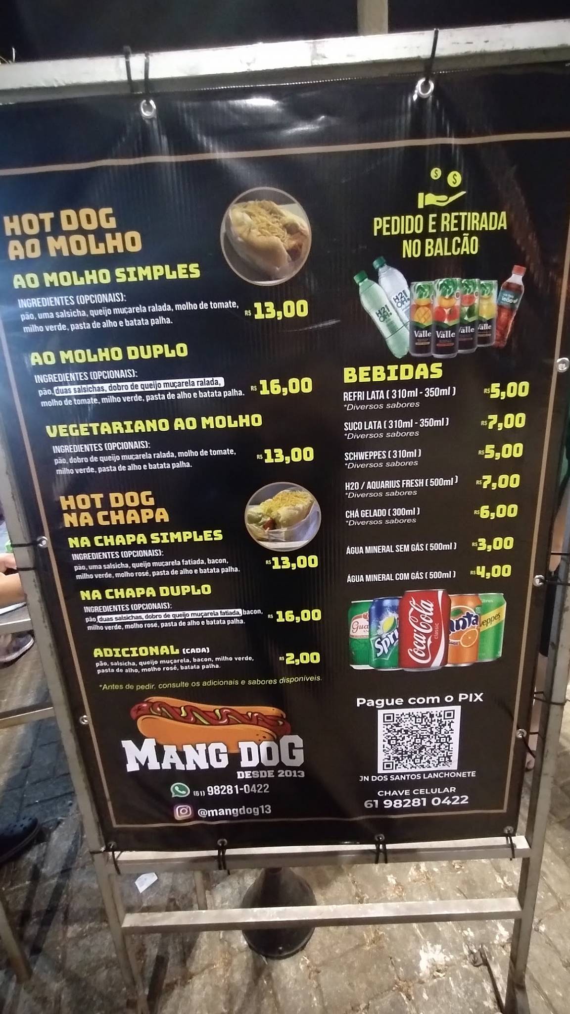 MangDog - Cachorro Quente cardápio